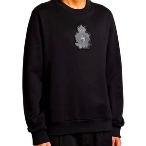 Dolce & Gabbana Black men's wax logo sweatshirt size 44